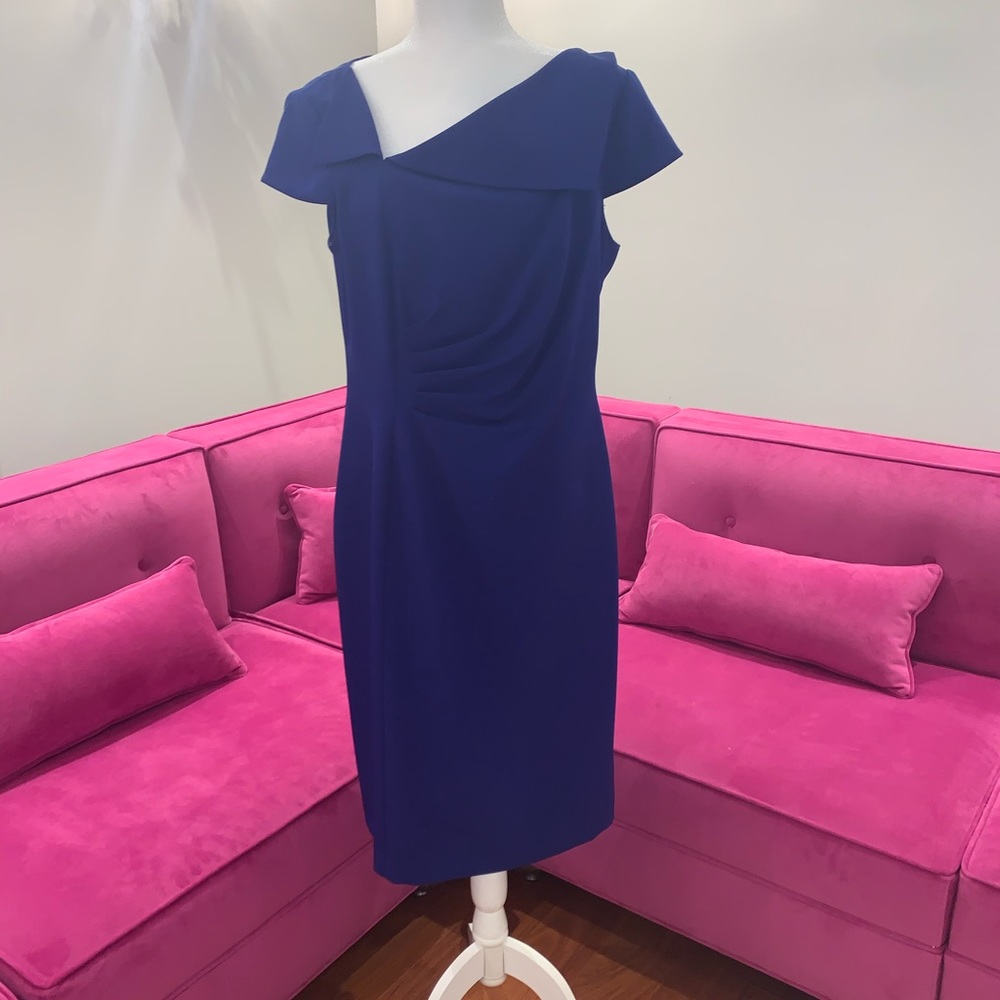 Tahari Blue Cocktail Dress